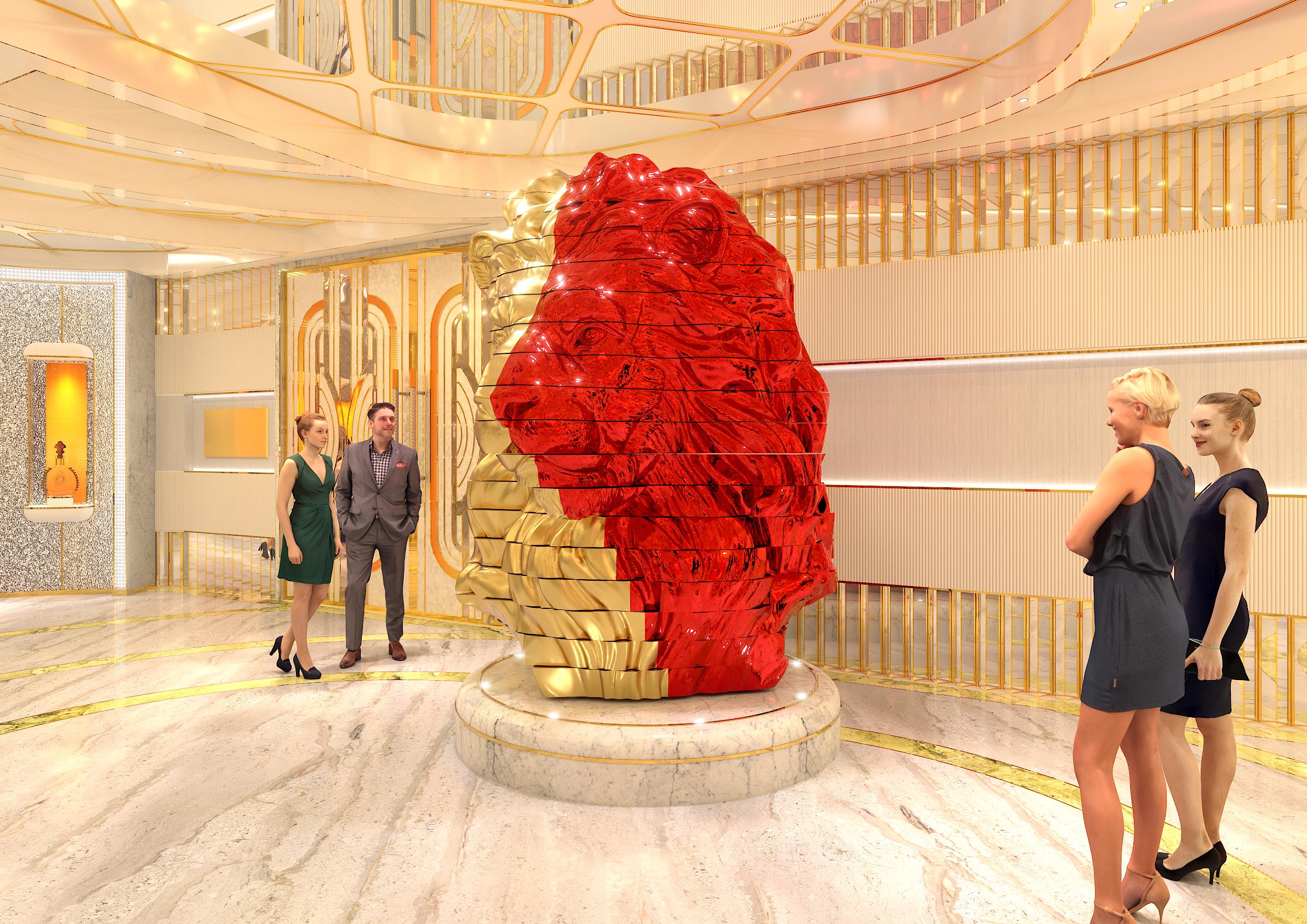 MGM Macau Kinetic Sculpture (MGM 마카오 사자 키네틱 · 기획 제안) on-site photo 2