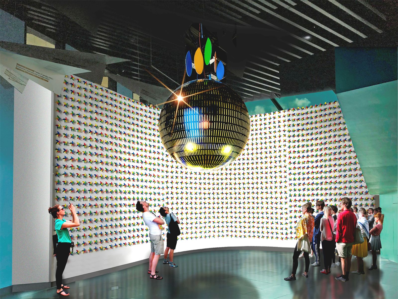 Flip Dot Sculpture (플립닷 조형물) on-site photo 5